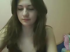 immature hottie strips on a webcam show
