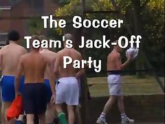 Soccer team jack off