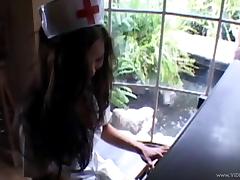 Incredible Nurse With Natural Tits Getting Screwed In An Interracial Sex