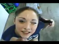 custest russian girl facial