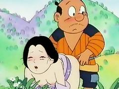 Mature anime asian fucked outdoor by her horny guy