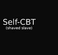 Self-CBT (as a slave with shaved crotch)