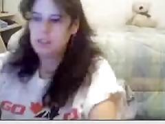 Pregnant immature on webcam
