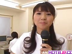 Misato Kuninaka nurse is fucked with medical tools and vibrators