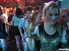 Cum swallowing bitches sucking cocks and dancing at a sex party