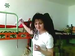 Ponytailed russian girl blows and dryhump rides her bf's cock pov in her bedroom