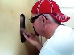 Gloryhole 1St Time Visitor Cums Back To Feed