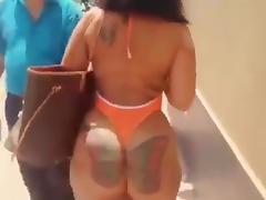Tattooed booty