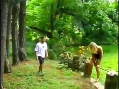 Hot action in the woods