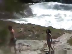Nudist couple thinks nobody can see them fuck