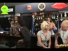 gangbang at the cocktail bar