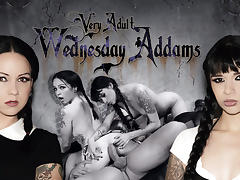 Ramon Nomar & Necro Nicki & Judas in Very Adult Wednesday Addams - Afterparty Scene