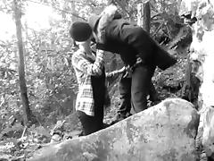 Blowjob in the woods