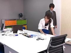 Subtitles - Beautiful Maki Hojo fucked hard in office