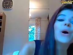 Very Long Webcam Show By Cute Brunette Having Orgasms