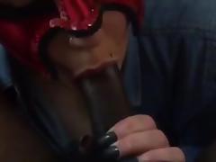 Part 2 my masked mistress giving me a slow Bj & deep throat