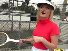 blonde milf picked at the tennis club