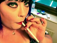 Bbw smoking 2 120 cigarettes - drifts omi fetish