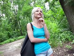 It is time to plow Zazie's sweet pussy deep in the woods