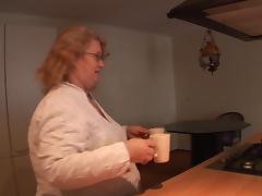 Seductive shoot of matured BBW granny fingering her pussy