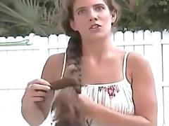 Hannah Super Long Hair Brushing