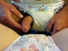 Diaper sex in wet goodnites and pampers