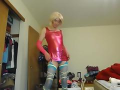 Dildo Fuck Eating Cum off Panties for Sissy Crossdresser