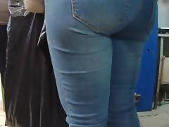 Two big asses milf in shop