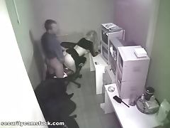 Security Guard gets a Break and Bangs Away
