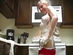 Sexy College Chick Soaps herself all over