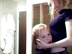 Two kinky amateur teens show their boobs on camera