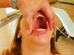 Sweet Keely loves to swallow