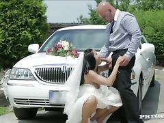 Limo driver bangs Victoria Blaze on the way to wedding