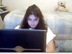 Pregnant teen on webcam