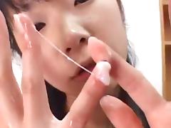 Japanese slut gets creampied