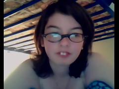 Female Orgasm - Nerd Squirts & Soaks Sheets on Cam