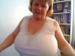 BBW Mature Teasing With Her Tits