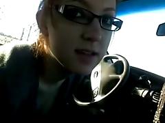 Awesome Chick Sucks Dick In A Car